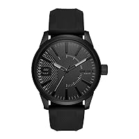 Diesel RASP Watch for Men, Quartz Movement with Silicone, Stainless Steel or Leather Strap