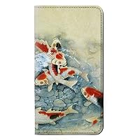RW1654 Koi Carp Fish Art Painting PU Leather Flip Case Cover for Samsung Galaxy S7