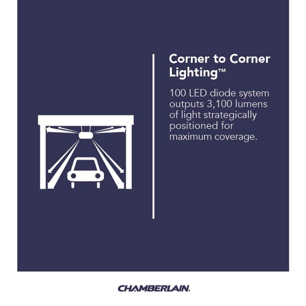 Chamberlain B1381T Smart Garage Door Opener- Battery Backup - Bright LED Lighting - myQ Smartphone Controlled - Ultra Quiet, Strong Belt Drive and MAX Lifting Power,1.25 HP, Wireless Keypad Incl, Blue