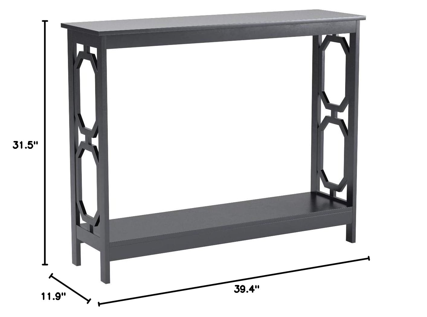 Convenience Concepts Omega Console Table, Black