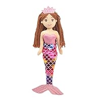 Toys, 18'' Alani Mermaid Soft Plush Rag Doll, Light Pink, Toys for Little Girls, Sirenas para Ninas, Princess First Doll for Baby(89002-3)
