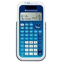 Texas Instruments MultiView TI-34 Scientific Calculator - 4 Line(s) - 16 Character(s) - LCD - Solar, Battery Powered 34MV/TBL/1L1/A