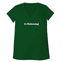 its wednesday! - Adult Bella + Canvas B6035 Women's V-Neck T-Shirt