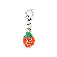 Strawberry Summer Charm Pendant For Bracelet Wristlet Fruit Berry 11Mm - Handmade Fashion Jewelry