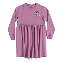 Labyrinth Embroidered Worm Violet Sweater Smock Dress
