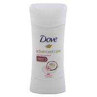 Dove Deodorant 2.6 Ounce Adv Care Anti-Perspirant Coconut (76ml) (3 Pack)