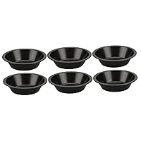 BESTOYARD 6 Pcs Pizza Plate Round Tray Round Cake Pans Mini Cake Pans Baking Pan Roasting Pan Baking Dishes for Oven Round Bakeware Pizza Baking Tray Pizza Pan Biscuit Carbon Steel Pie Plate
