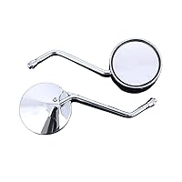 Motorcycle Rearview Mirrors Motorcycle Motorbike Rear View Mirror Electrombile Back Side Mirrors 8mm 10mm Thread Bar End Rear View Mirrors (Size : 8mm Thread)