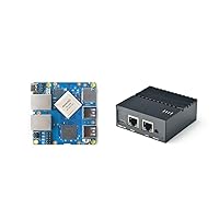 FriendlyElec Nanopi R4S Mini Router OpenWRT with Dual-Gbps Ethernet Ports 4GB LPDDR4 Based in RK3399 Soc for IOT NAS Smart Home Gateway (with MAC Chip)