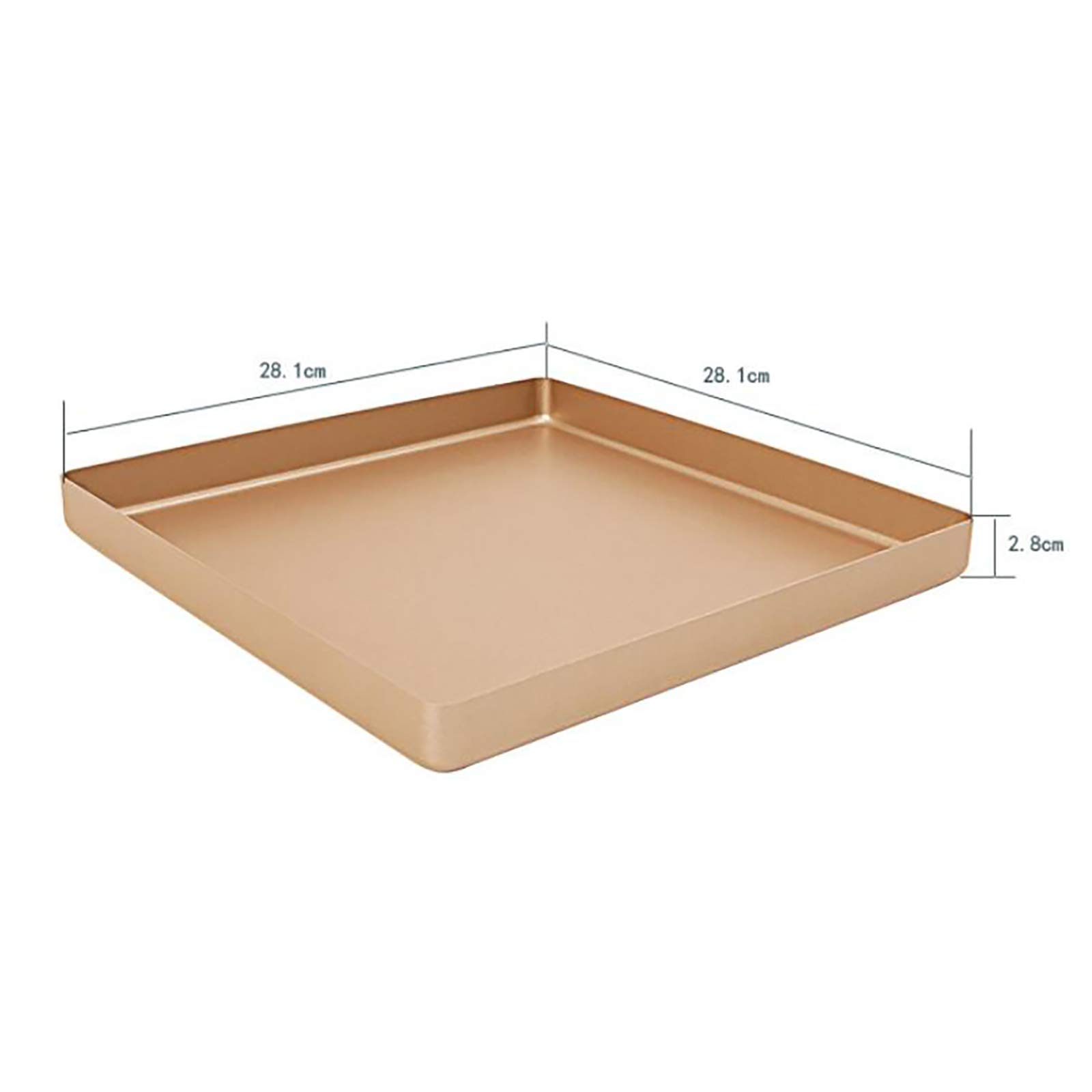 WAYERTY Gold 11 Inch Square Baking Tray Bakeware Pan Aluminum Premium Not-Stick Pastry Tools Oven Tray Kitchen Accessory Baking Dish