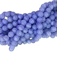 Natural Blue Lace Agate Purple Round Loose Stone Beads Fit Jewelry 6mm 15