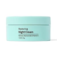 Sun Bum Skin Care Restoring Night Cream | Vegan and Cruelty Free Moisturizing Formula with Niacinamide and Vitamin E | 1.5 oz