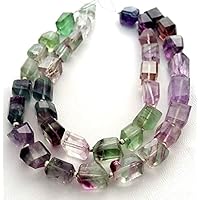 Fluorite Shaded Faceted Nuggets Shaped Beads,Nice Nuggets Amazing Quality, Size - 8 mm to 9 mm, 8.5