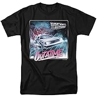 Popfunk Classic Back to The Future Outatime Mens Short Sleeve Graphic T-Shirt