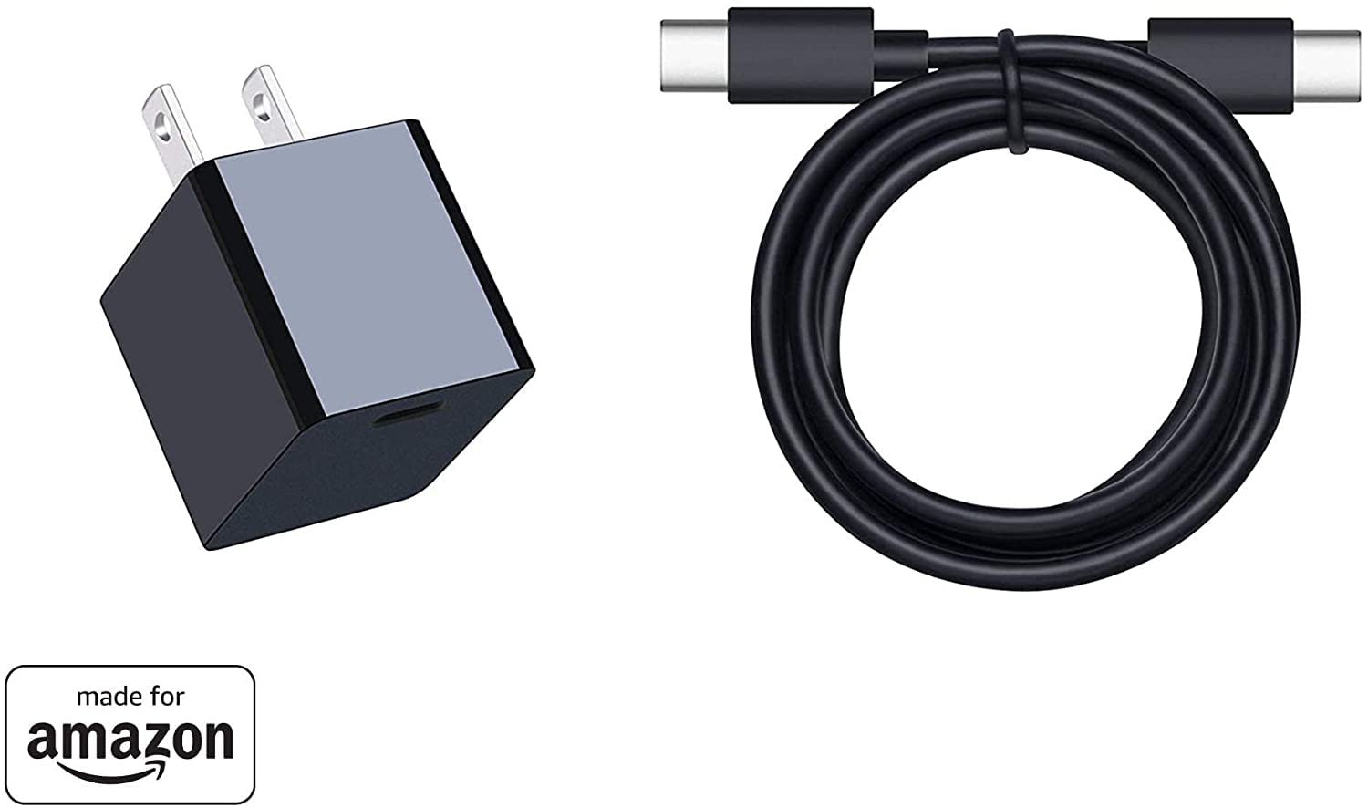 All-New, Made For Amazon, 15W Type-C Wall Charger with USB-C Cable