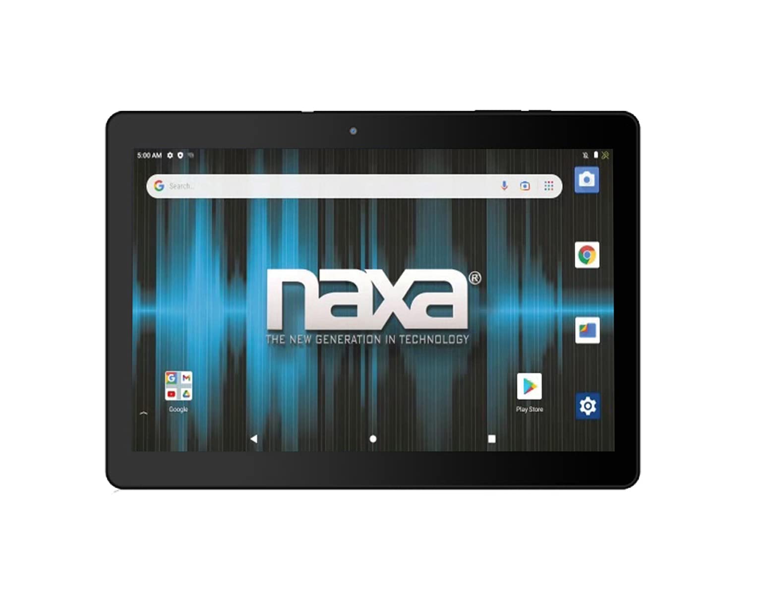 Naxa NID-1021 Core Android 11 Tablet with 10.1” HD IPS Screen and USB Keyboard Case, 1.6 GHz Quad Core Processor, 2GB Ram, 16GB Storage, Front and Rear Cameras, Speaker and Microphone, Black