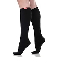 VIM & VIGR Moisture Wick Nylon 15-20 mmHg Graduated Compression Socks for Women & Men