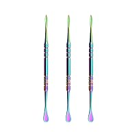 3 Pcs Wax Tools Wax Carving Tools Double-Ended Wax Modeling Tools Stainless Steel Sculpting Tools (Rainbow)