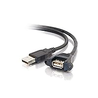 C2G Legrand USB A to A Cable, 1.5 Foot Data Transfer Cable, Black USB 2.0 Cable, 1 Count, C2G 28062