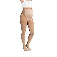 JOBST Maternity Opaque Compression Waist High Pantyhose Stockings, Closed Toe, 20-30 mmHg Moderate Support for Swollen Legs During Pregnancy