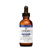 Cremo Beard Oil, Cooling Citrus & Mint Leaf, 1 fl oz - Restore Natural Moisture and Soften Your Beard To Help Relieve Beard Itch
