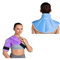 REVIX Shoulder Ice Pack for Injuries Reusable and Ice Pack for Neck and Shoulders Upper Back Pain Relief