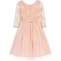 Little Girls Gorgeous Lace Special Occasion Holiday Easter Flower Girl Dress