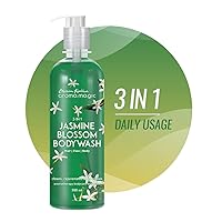 3 in 1 Jasmine Blossom Body Wash | 7.44 Fl Oz (220ml) | Natural Exfoliating & Moisturizing Bodywash | for Skin & Hair Care | for Men & Women