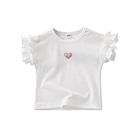 Girl Birthday Shirt Summer Casual Short Sleeves Embroidered T Shirt Tee Shirts for Kids