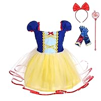 Dressy Daisy Princess Costumes Birthday Fancy Halloween Xmas Party Dresses Up for Toddler Girls with Accessories Size 4T