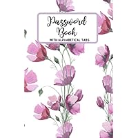 Password Book With Alphabetical Tabs: Internet Address Journal (110 Pages, 5.5 x 8.5 in)