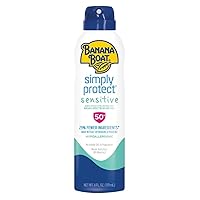 Banana Boat Spf#50+ Simply Protect Sensitive 6 Ounce Spray (Pack of 3)