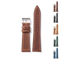 Leather Watch Band Straps For Tag Heuer Watches with Buckle