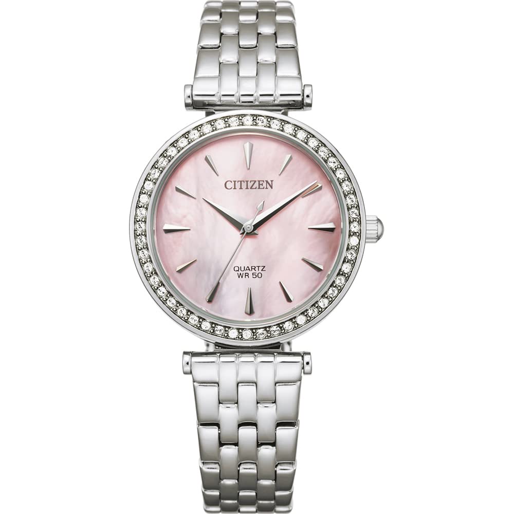 Citizen Crystal Pink Mother of Pearl Dial Ladies Watch ER0210-55Y
