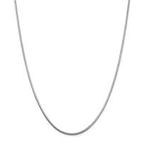 925 Sterling Silver Polished 2mm Round Snake Chain Necklace Lobster Claw Jewelry for Women - Length Options: 16 18 20 24 30