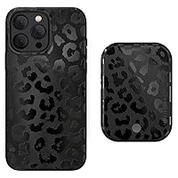 Velvet Caviar iPhone 15 Pro Max Case + MagSafe Battery Pack - Black Leopard (Bundle)