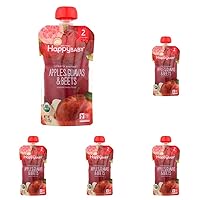 Happy Baby Apple, Guava and Beet Baby Food, 4 Oz (Pack of 5)