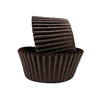 Greaseproof Professional Grade Standard Baking Cups, Pack of 40, Brown Solid