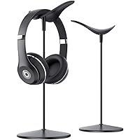 Headphone Stand, Desktop Headset Holder - Desk Earphone Stand, for All Headsets Such as Airpods Max, HyperX Gaming Headphones, Beats / Sennheiser Music Headphones - Black