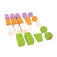 Bigjigs Toys Click Blocks Set (Basic Pack)