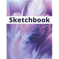 Sketchbook: Notebook for Drawing, Writing, Painting, Sketching or Doodling - 8,5*11 - Chic, Elegant & Fashion Style Cover - 100 pages (White Blank Sketchbook Drawing Pads)