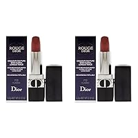 Dior Christian Rouge Couture Lipstick Matte - 772 Classic Lipstick (Refillable) Women 0.12 oz (Pack of 2)
