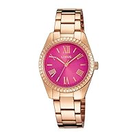 Lorus Ladies Womens Analog Quartz Watch with Stainless Steel Gold Plated Bracelet RG230KX9