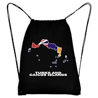 Turks And Caicos Islands Country Map Color Sport Bag 18