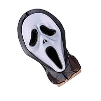 Halloween Novelty Screaming Ghost Face Head Mask Horror Squealing Grimace Mask