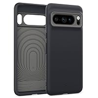 Caseology Nano Pop Silicone Case Compatible with Google Pixel 8 Pro case 5G [Military Grade Drop Tested](2023) - Black Sesame