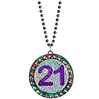Amscan Multicolor Plastic Bead Necklace - 30 Inch