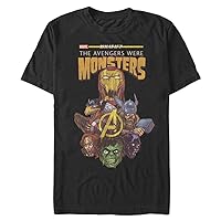 Marvel Big & Tall Classic Avengers Monsters Men's Tops Short Sleeve Tee Shirt