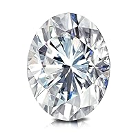 3 Carat Oval Cut Colorless VVS1 Clarity Loose Moissanite Diamond Stone Use for Pendant/Rings/Earrings/Necklace/Jewelry Gemstone Gift for Men/Women