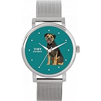 Border Terrier Dog Watch 38mm Case 3atm Water Resistant Custom Designed Quartz Movement Luxury Fashionable